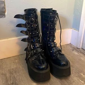 Demonia Dammed 225 platform boots